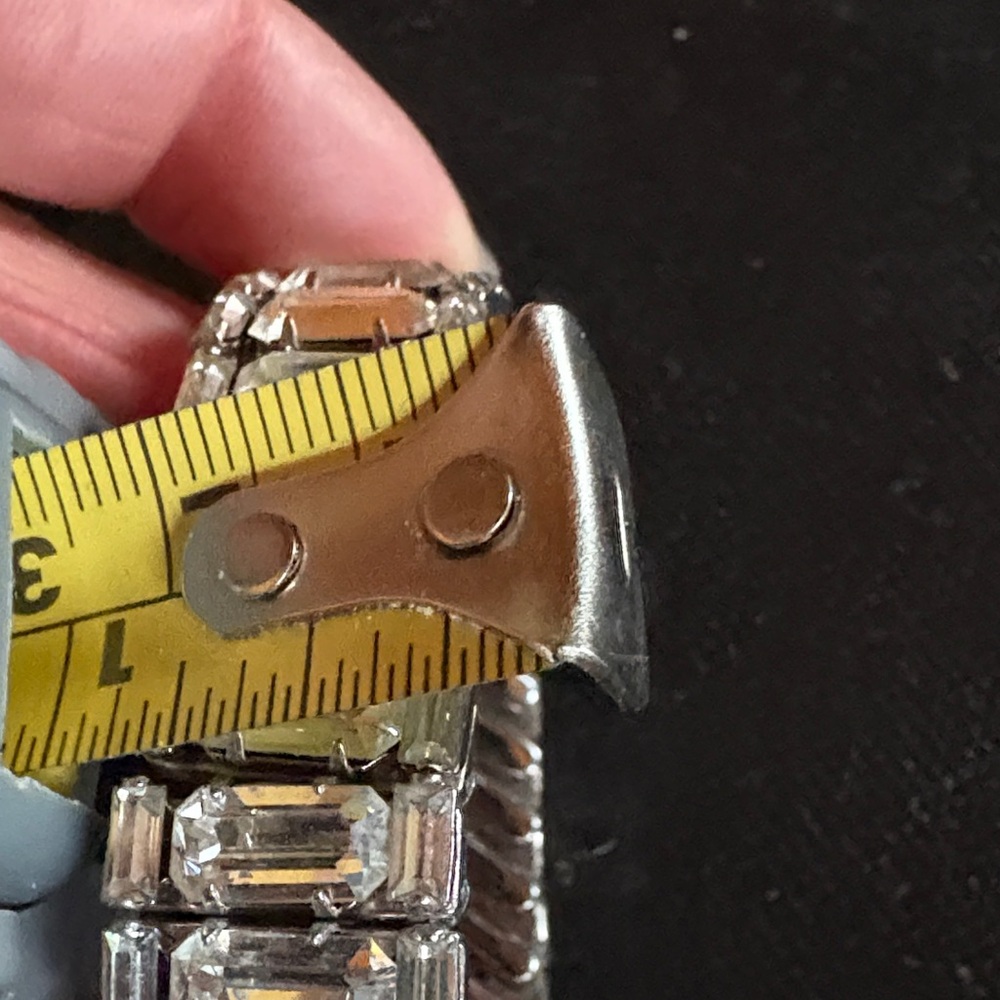 Silver Rhinestone Stretch bracelet - Picture 4 of 4